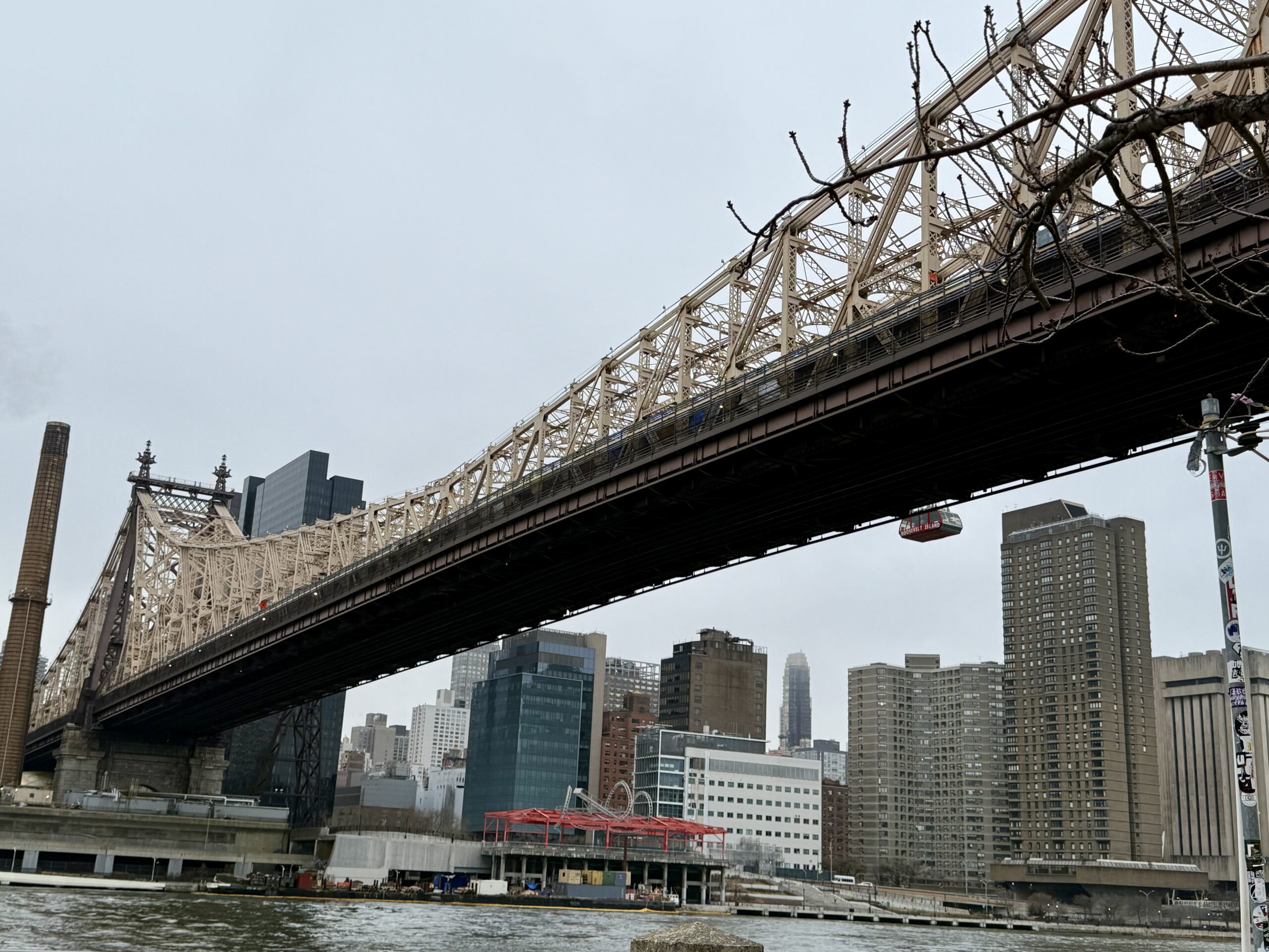 Queensboro bridge as seen from Roosevelt Island