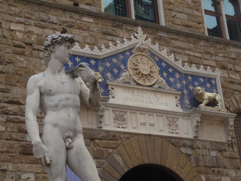 also replica in front of palazzo vecchio