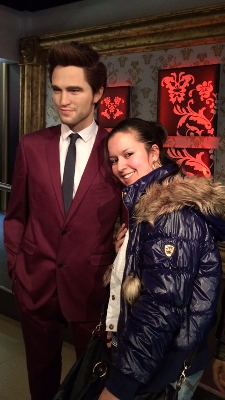 me and robert pattinson at madame tussaud's