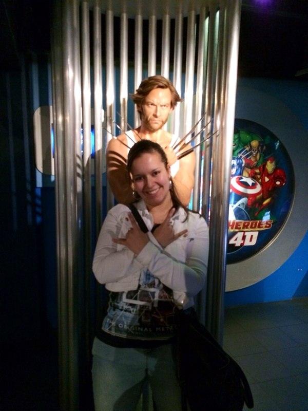 me and wolverine at madame tussaud's