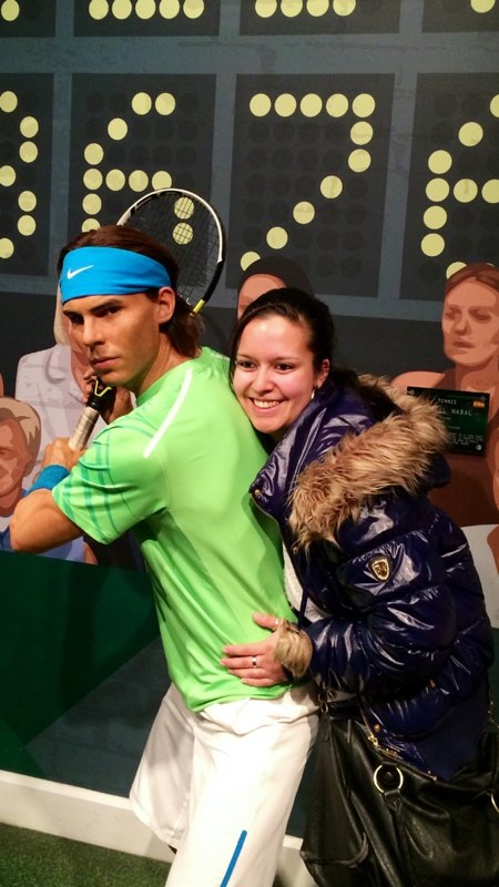 me and rafael nadal at madame tussaud's
