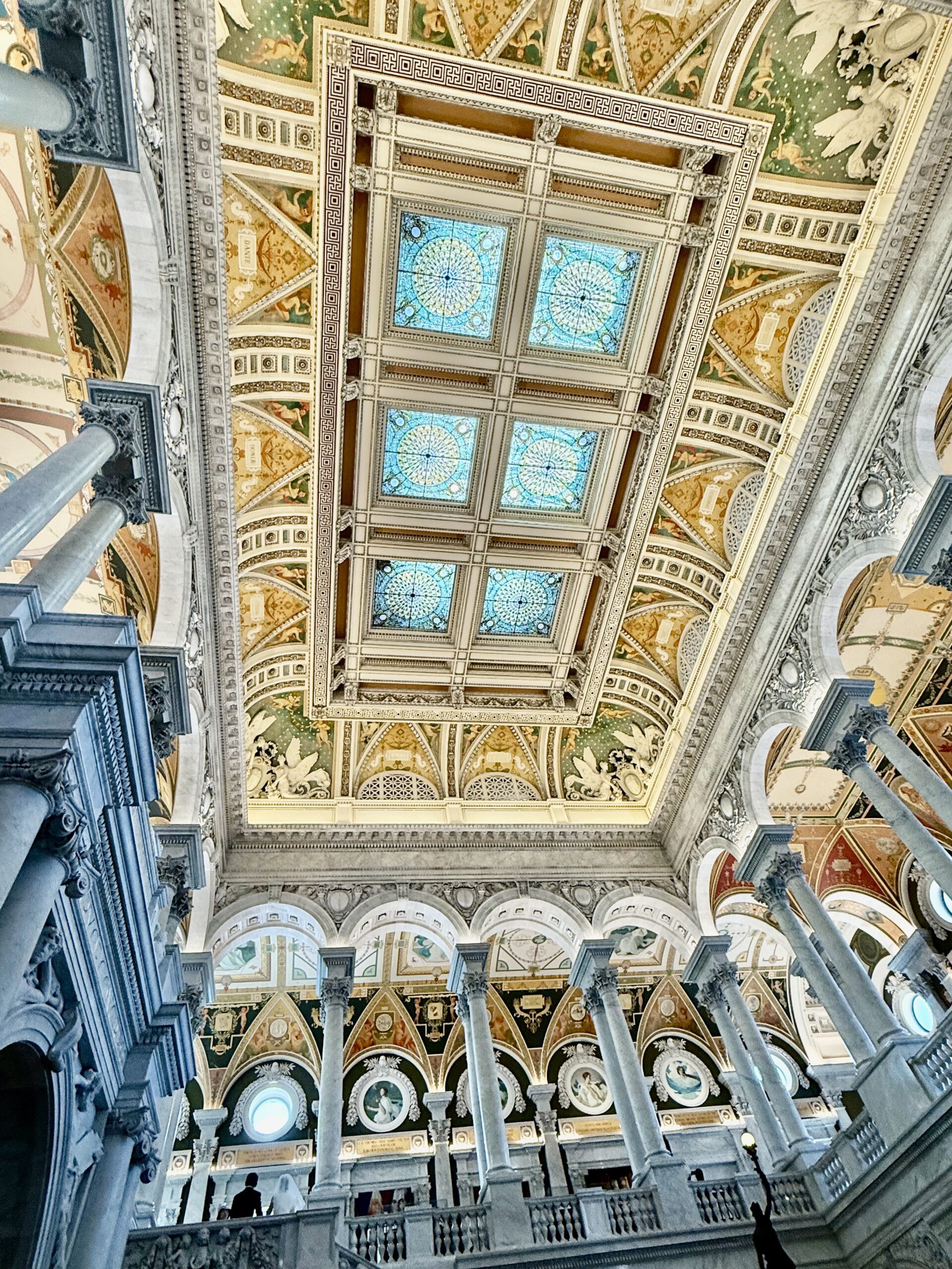 ceiling art in library of congress