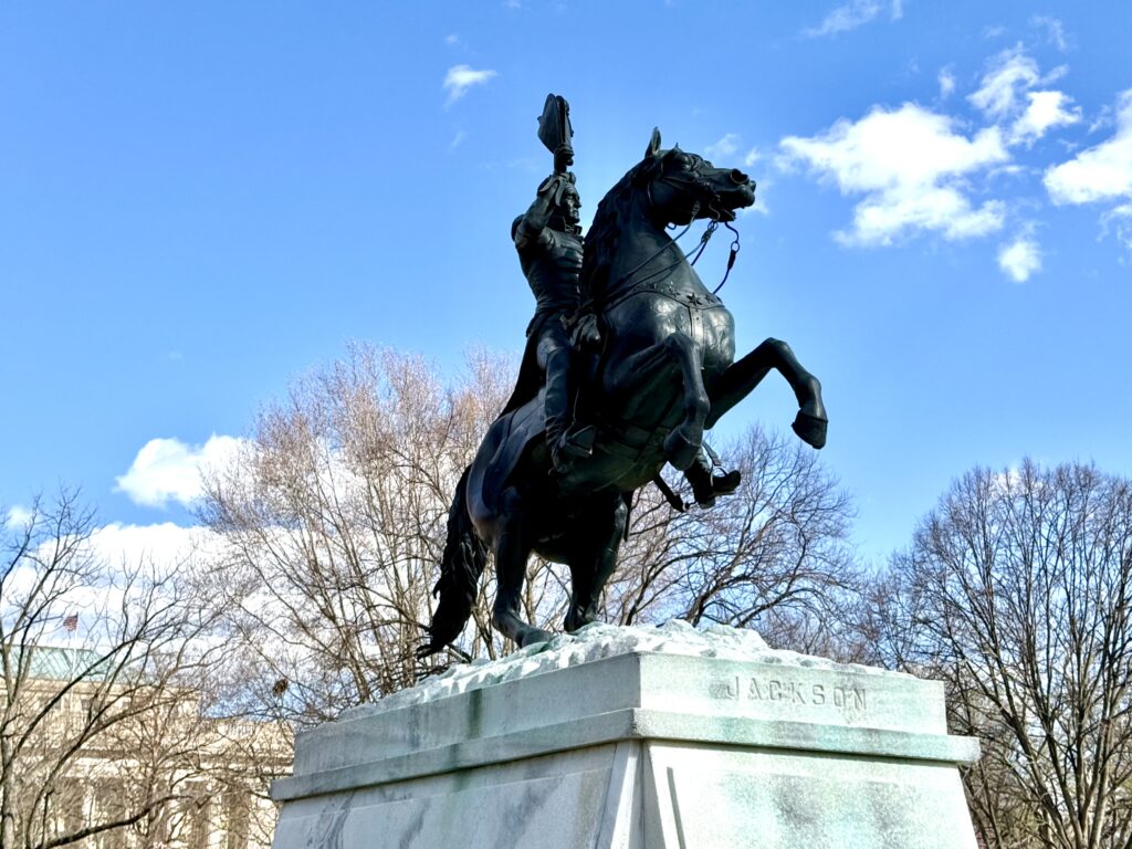 lafayette square in front of th white house