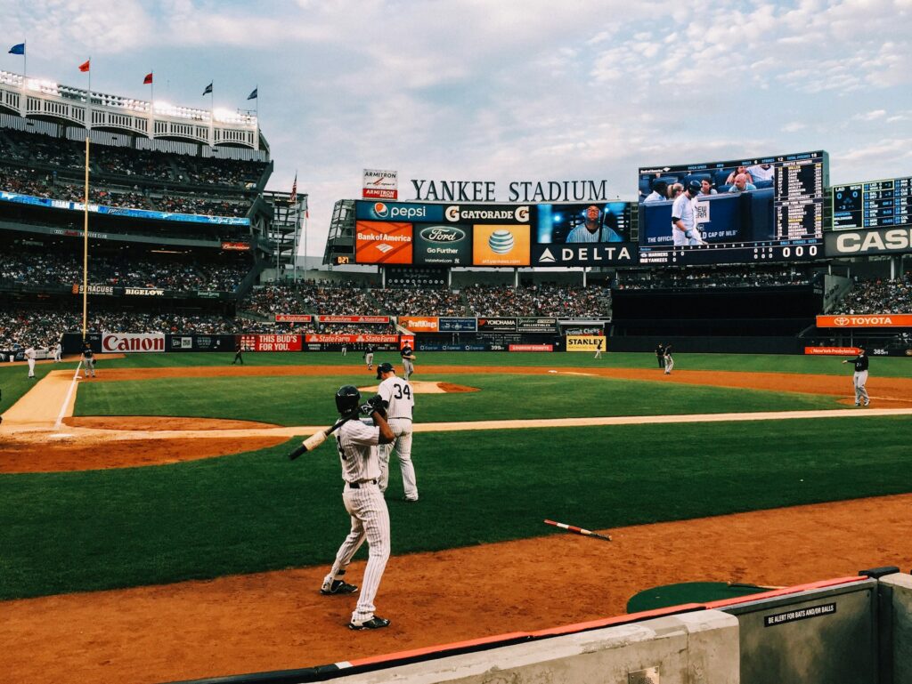 yankees playing at yankee stadium