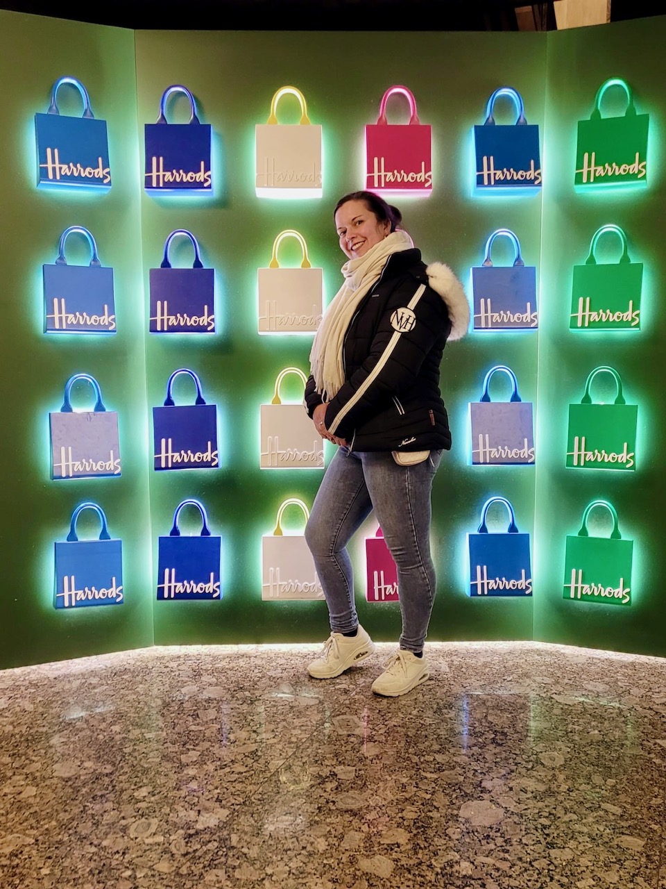 Harrods shopping bags  and me