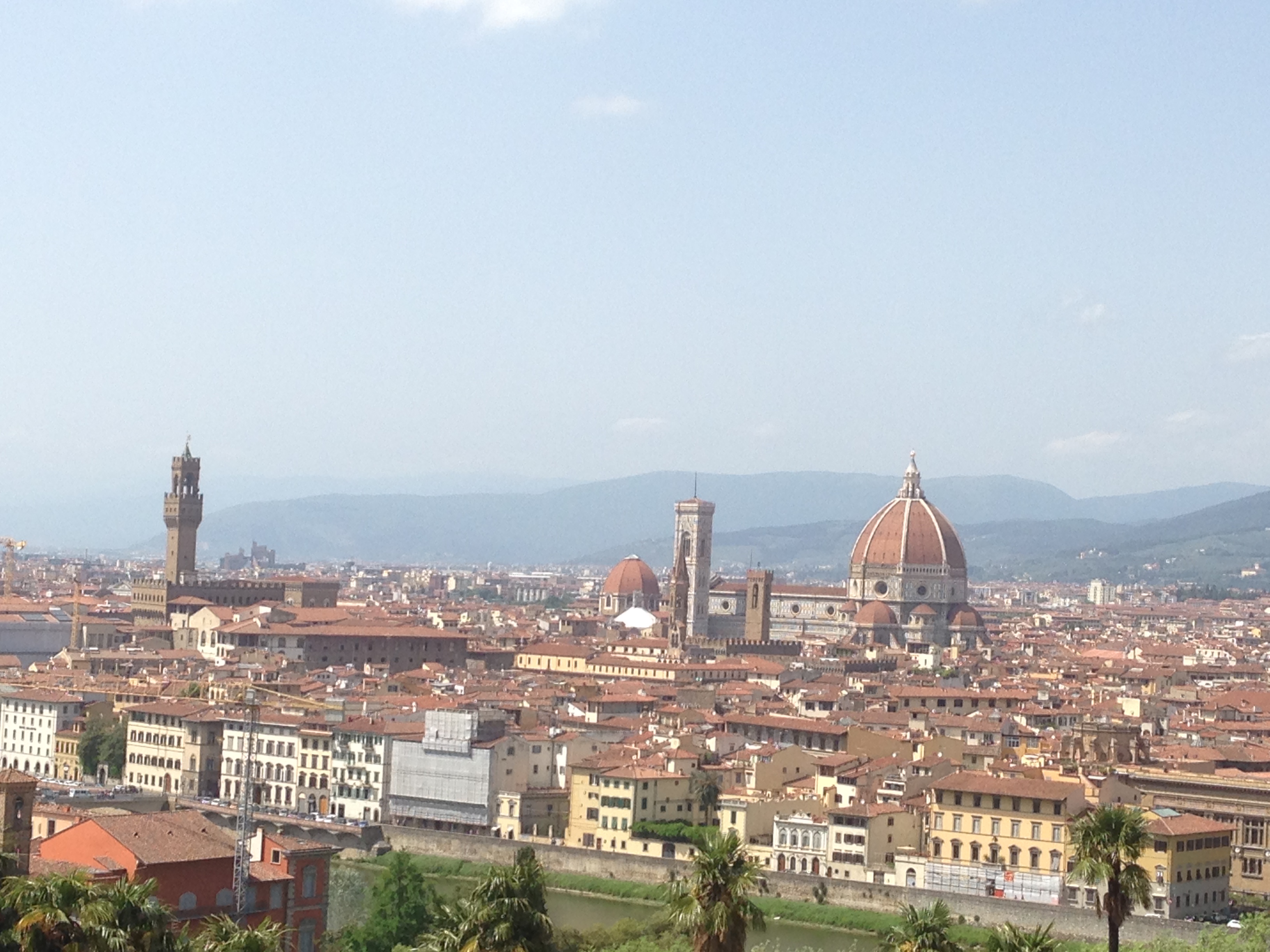 view on florence from piazzale michelangelo