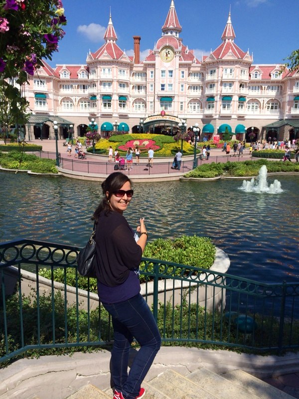me at the front of disneyland paris