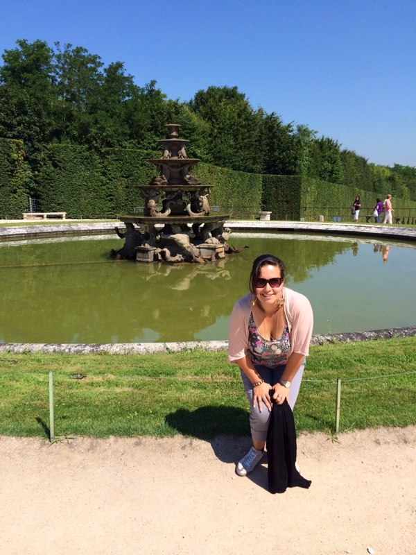 me at the gardens of the palace