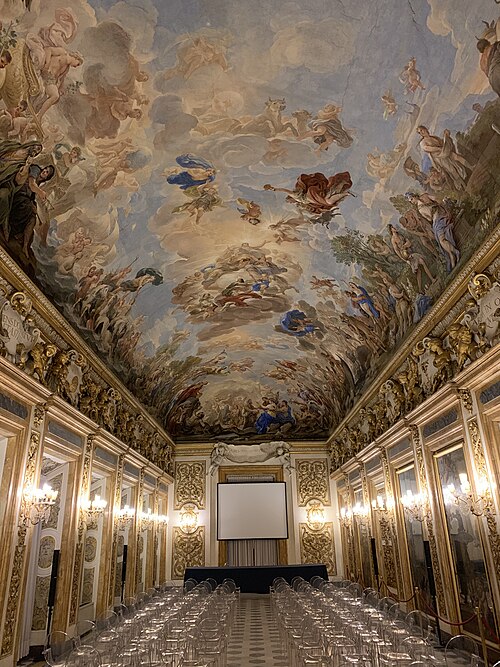 spiegelzaal in palazzo medici-riccardi