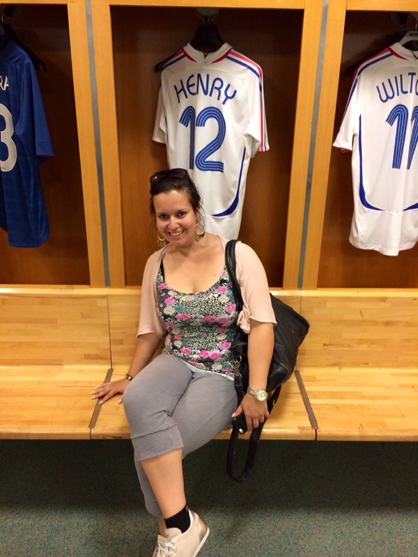 me in stade de france dressing room