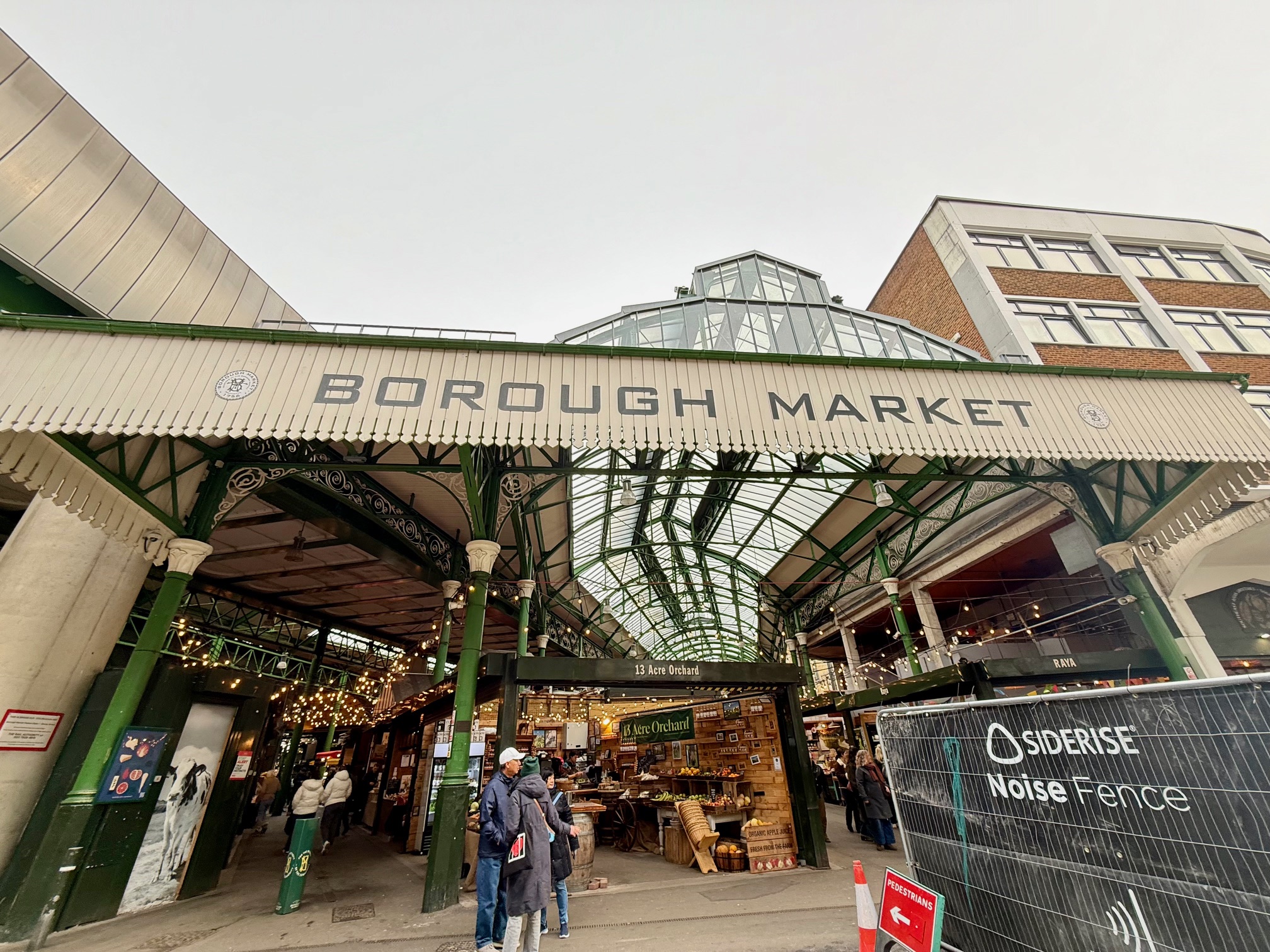 Borough Market next to the Shard