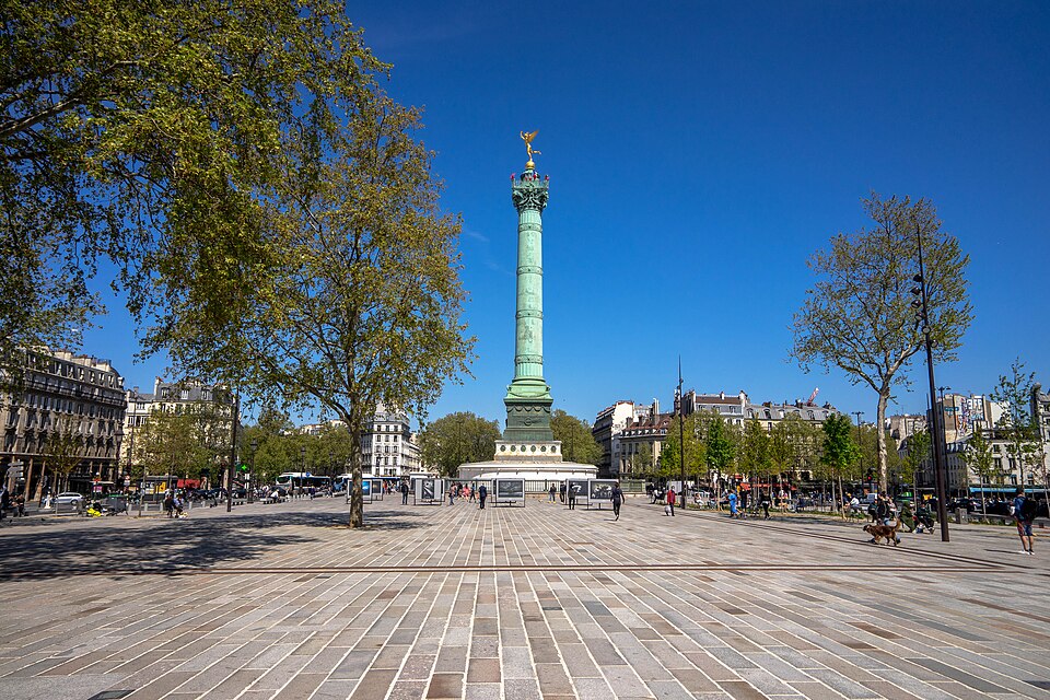 Colonne Juillet on Place de la Bastille. Picture by Guillaume Flament