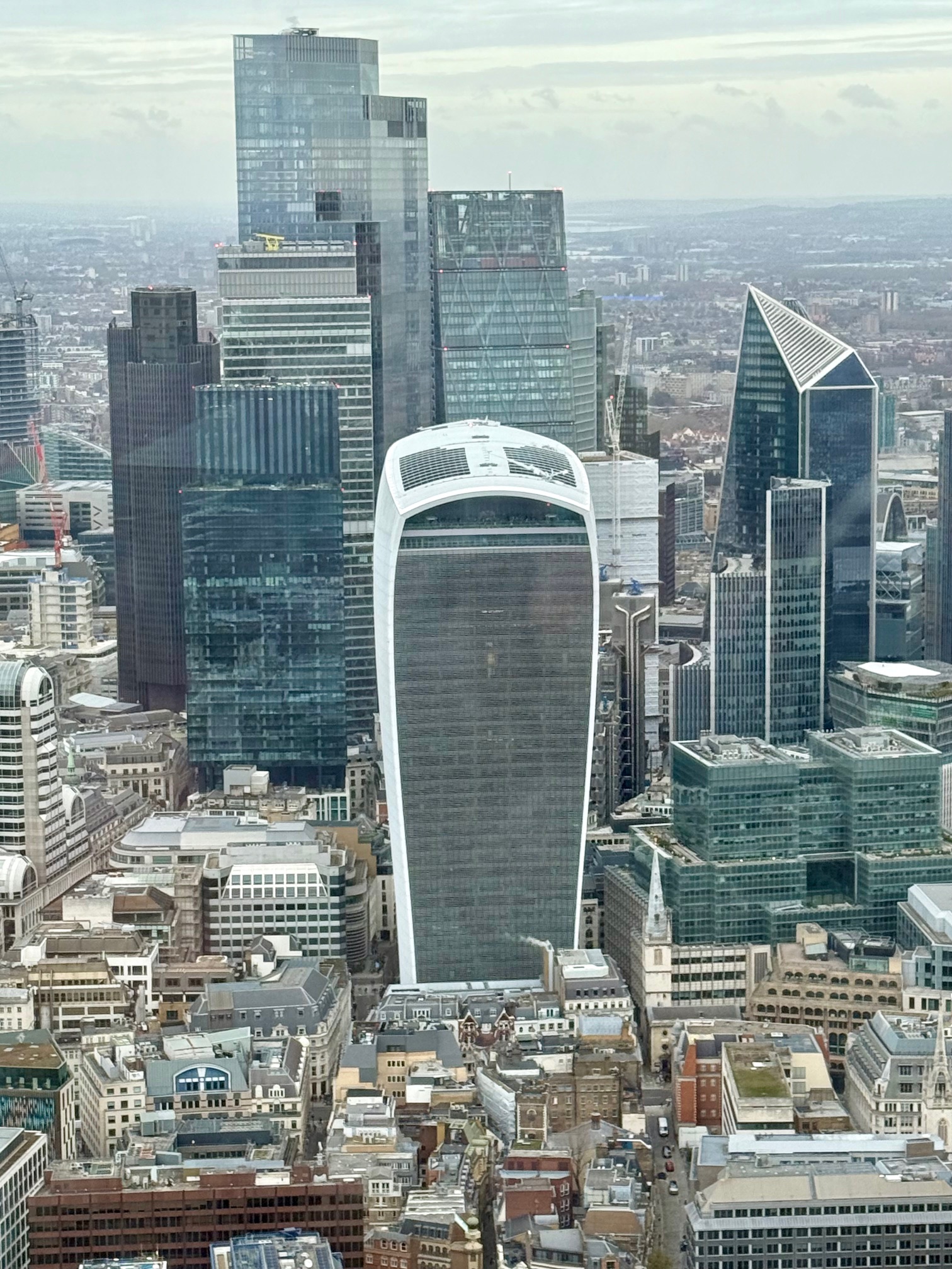 View Sky garden from The Shard 