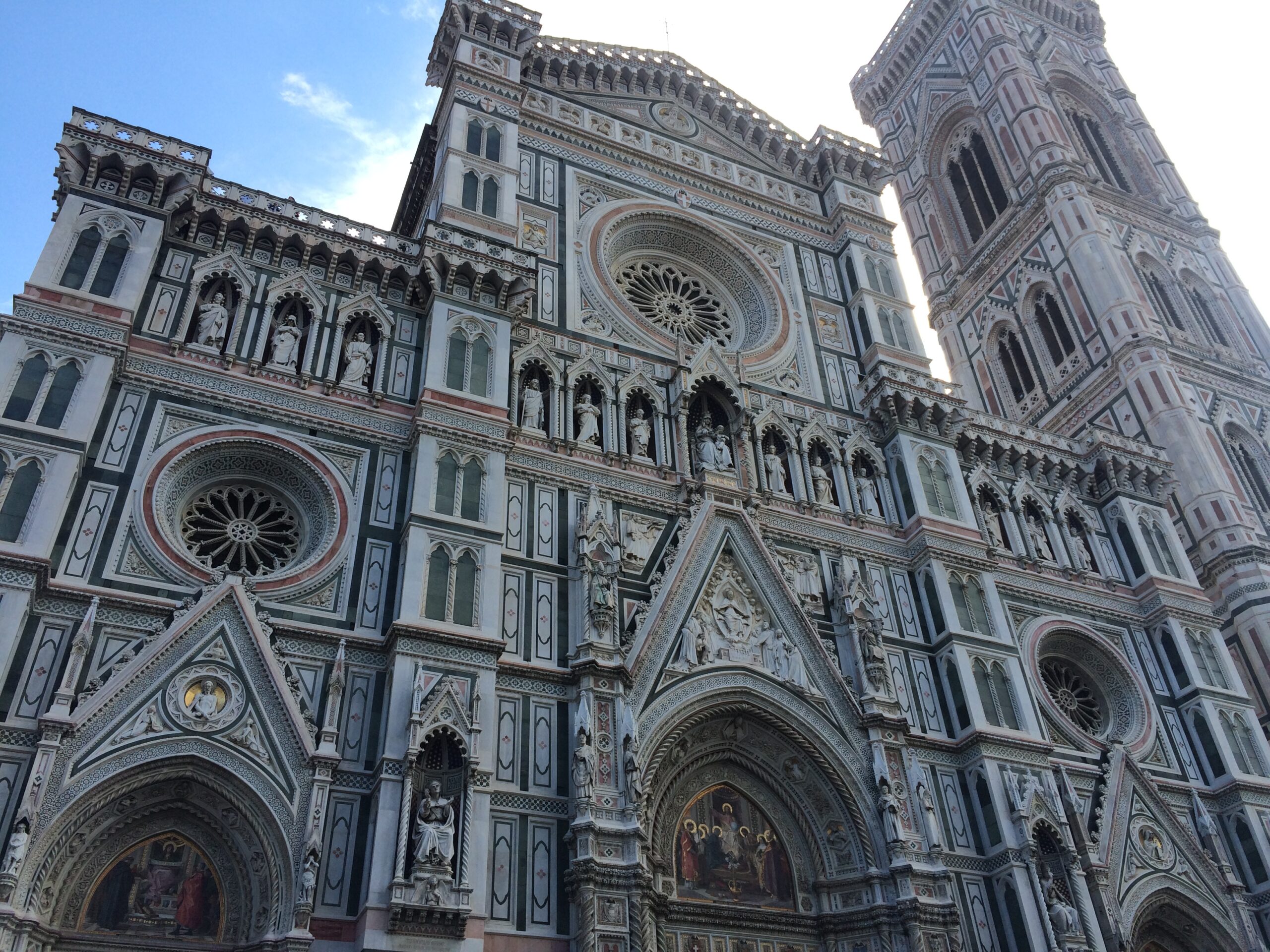 the front of the duomo in florence