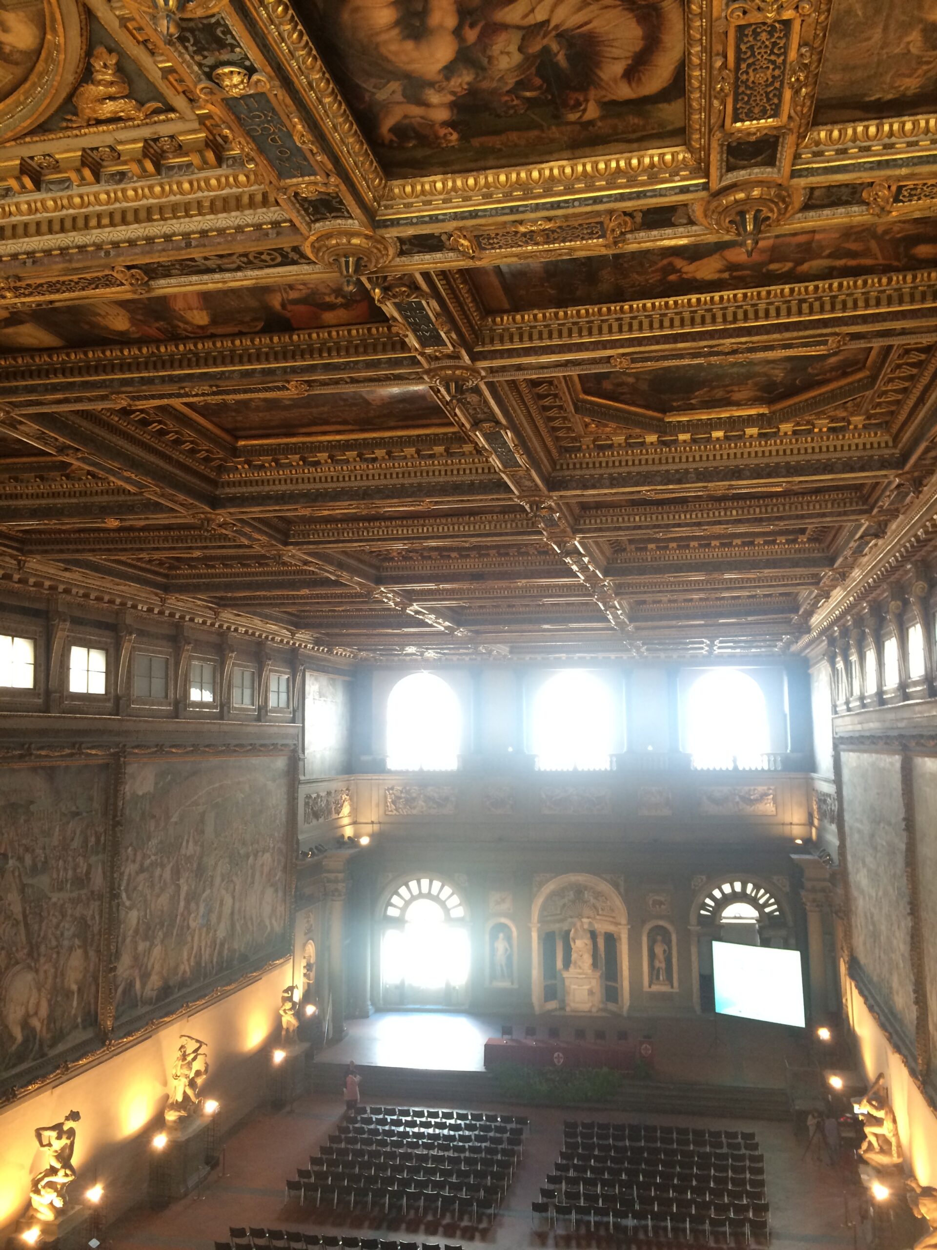 the Salone dei Cinquecento from above