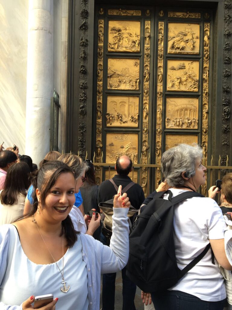 me in front of the baptisterium san giovanni