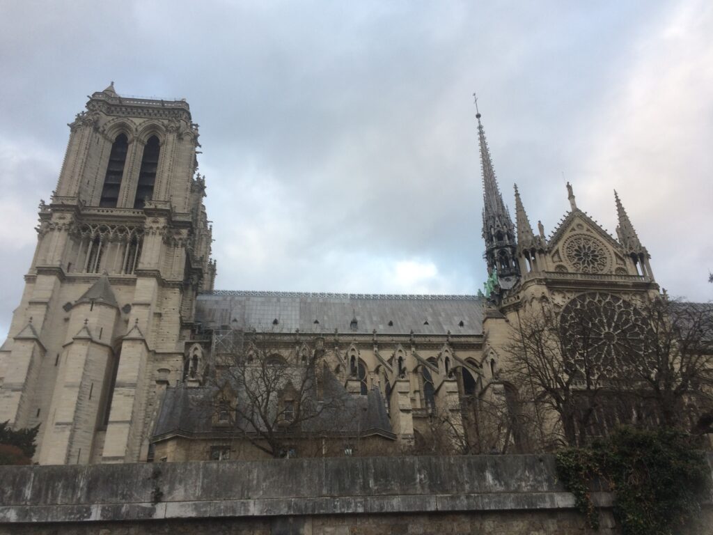 side view of notre dame