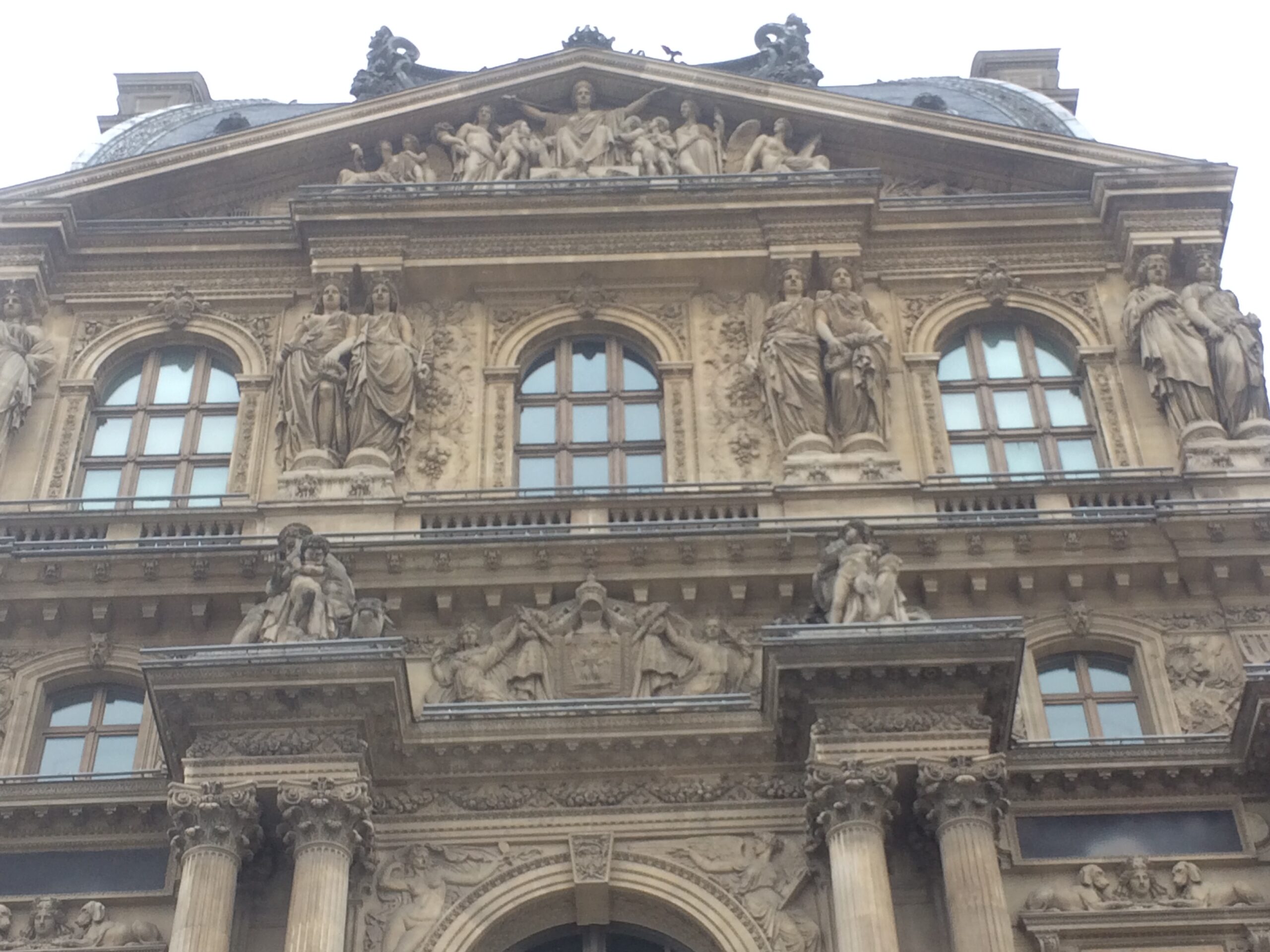 front of louvre