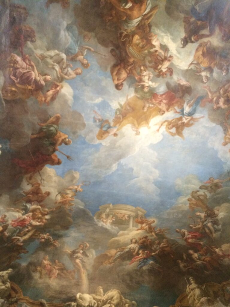ceiling at palace of versailles