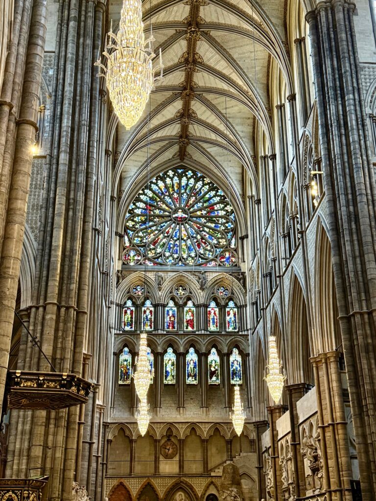 high interior of westminster abbey