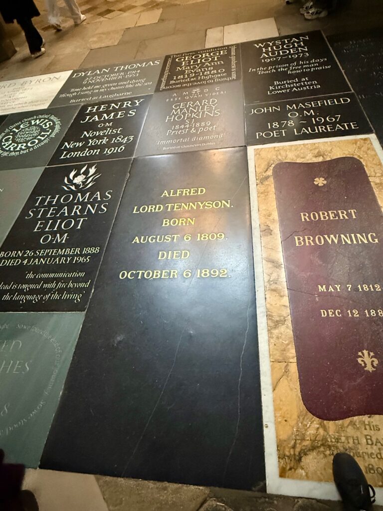 tomb floor in literary corner