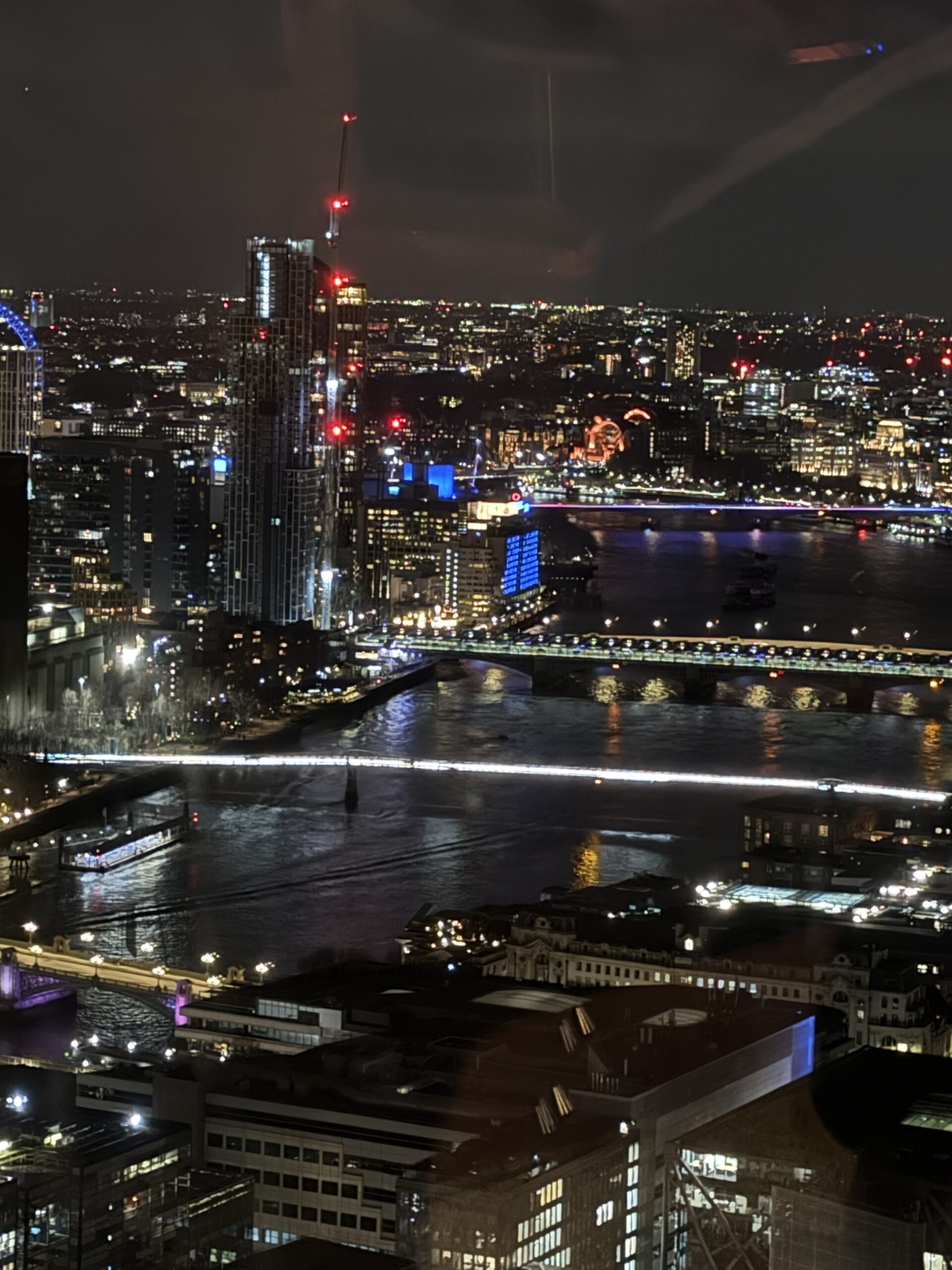 view from sky garden on bridges