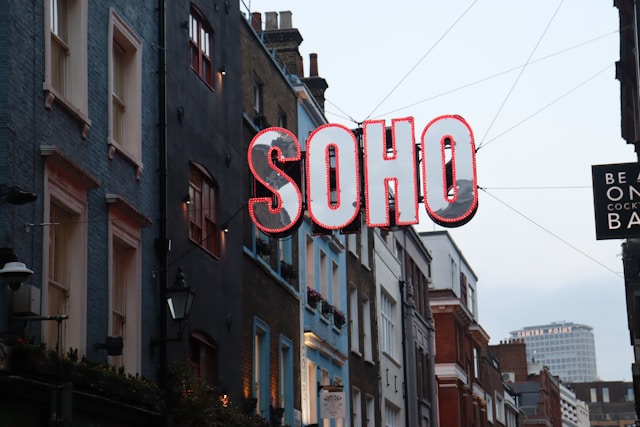 soho sign in london 