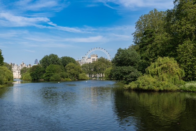 lake at st james' park