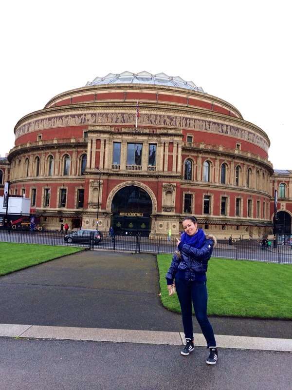 me in front of the royal albert hall