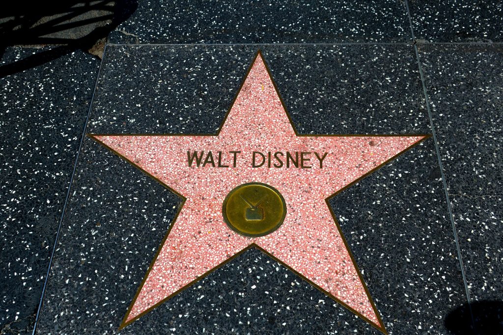 walt disney on hollywood walk of fame